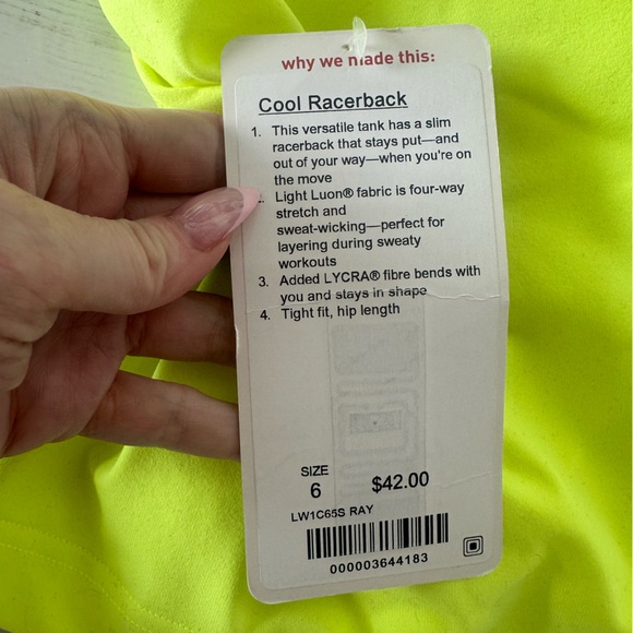 Lululemon Cool Racerback Tank - Picture 3 of 3